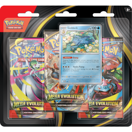 Pokemon TCG: Mega Evolution - 3-pack Blister - Golduck