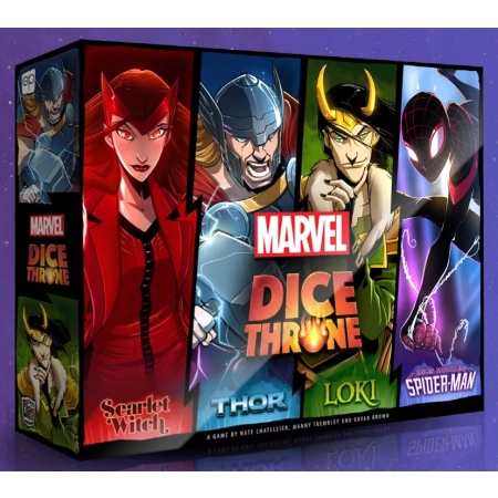 Marvel Dice Throne: Thor, Scarlet Witch, Loki, Spider-Man