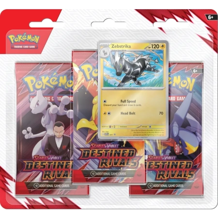 Pokemon TCG: Destined Rivals - 3-pack blister